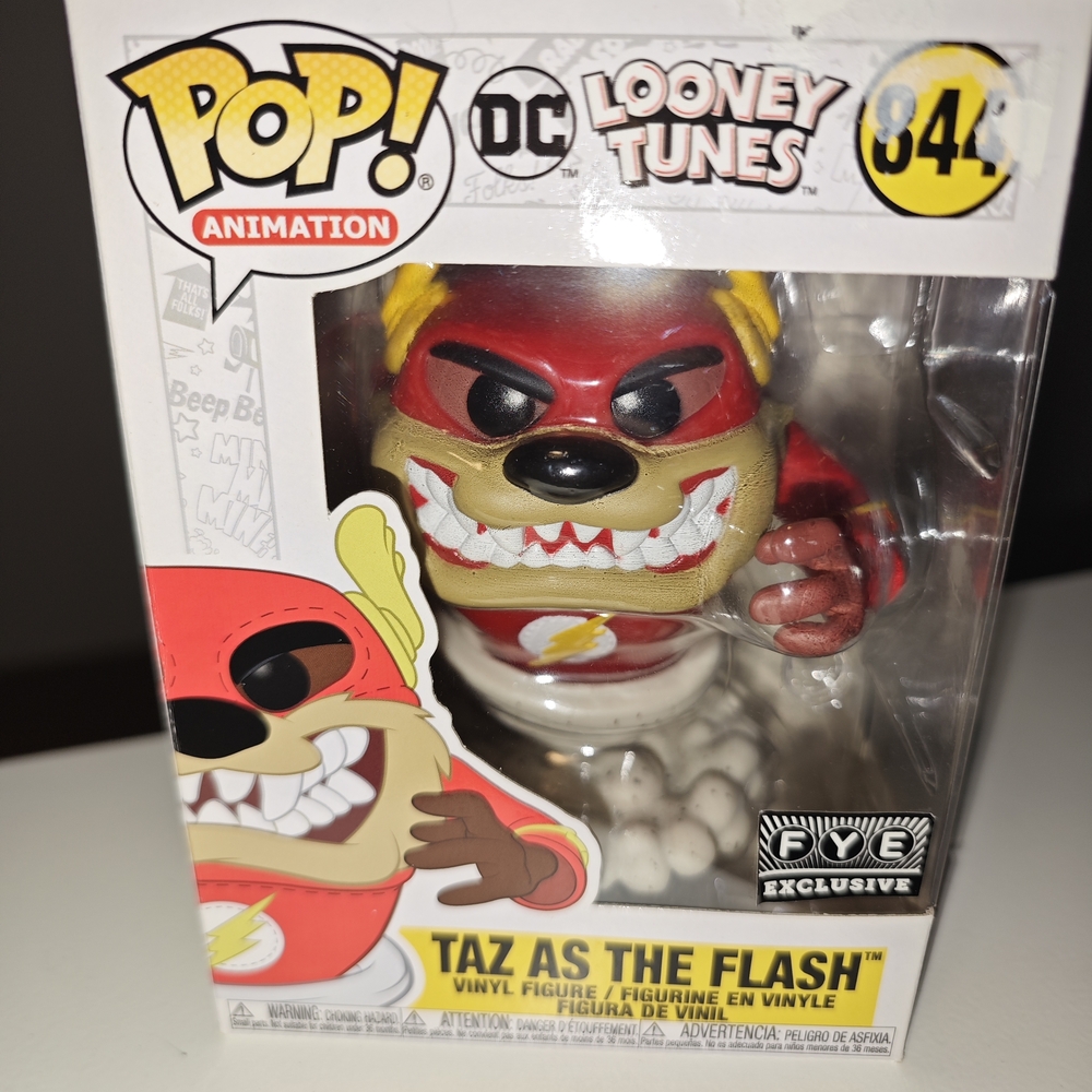 Pop Animation Taz as The Flash Figure